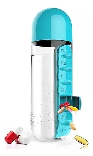 Botella Pastillero 3 en 1 600 ML